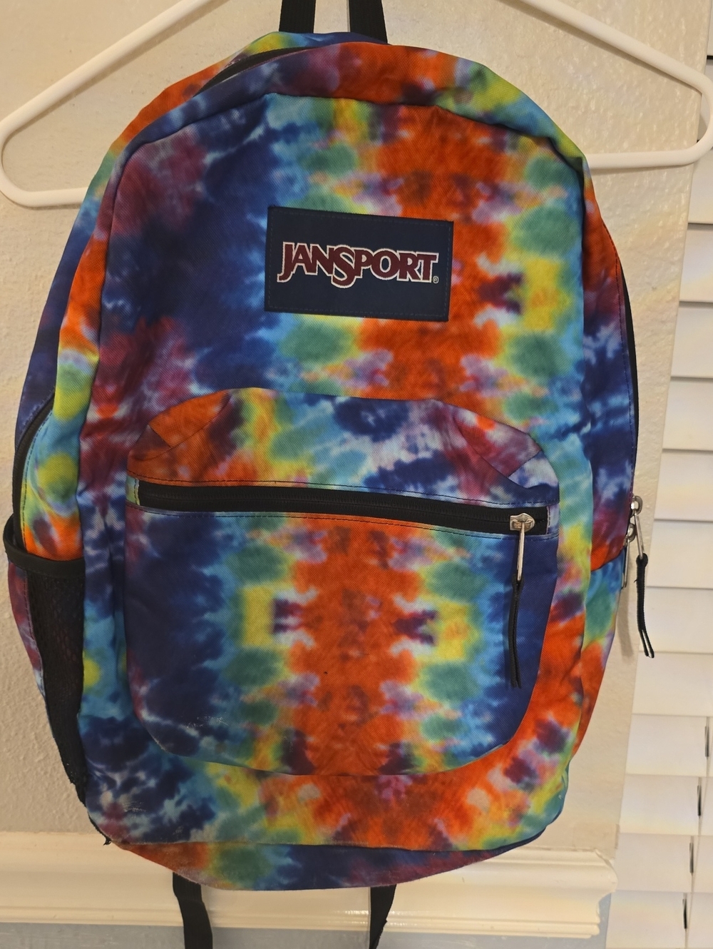 Jansport Tie-Dye Hippie Bags Backpack in Blue, Orange, Yellow, Green